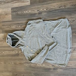 Betsey's Boutique Shop Hooded Tunic. Heathered Green.